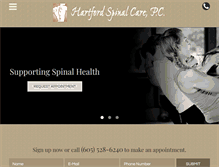 Tablet Screenshot of hartfordspinalcare.com